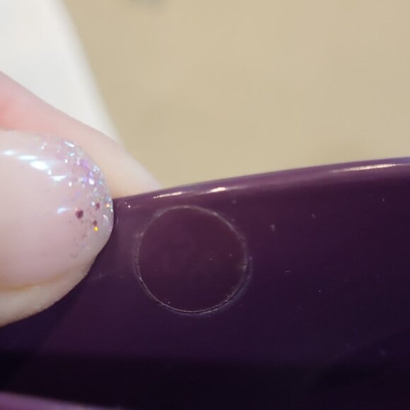 Gucci Interlocking G Logo Rubber Pumps Wedge Rubber Purple Open Toe Size 38 - Picture 12 of 14